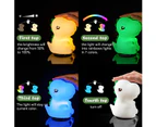 Dinosaur Child Night Light, Rechargeable Baby Child Night Light, Baby Night Light, Portable Silicone LED Night Light