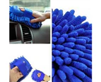 Soft Sponge Pad Car Vehicle Care Washing Brush Window Glass Cleaning Glove Tool-Green Sponge