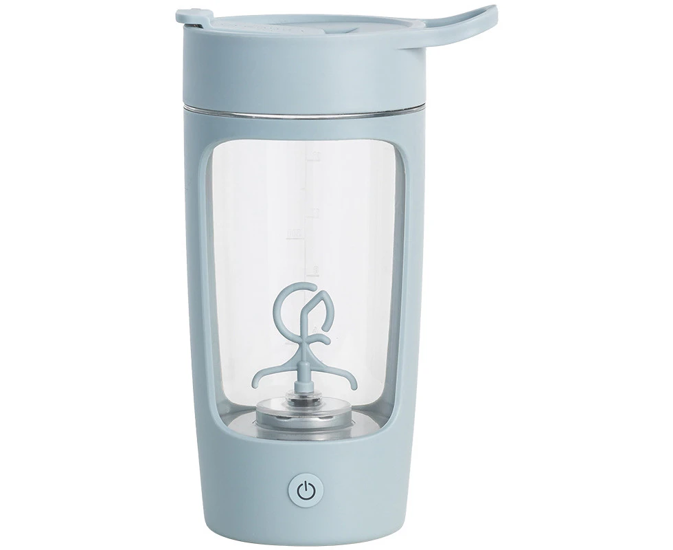 Electric Shaker Bottle, Shaker Bottles For Protein Mixes, Usb Rechargeable Protein Shakes, For Coffee, Milkshakes,Blue