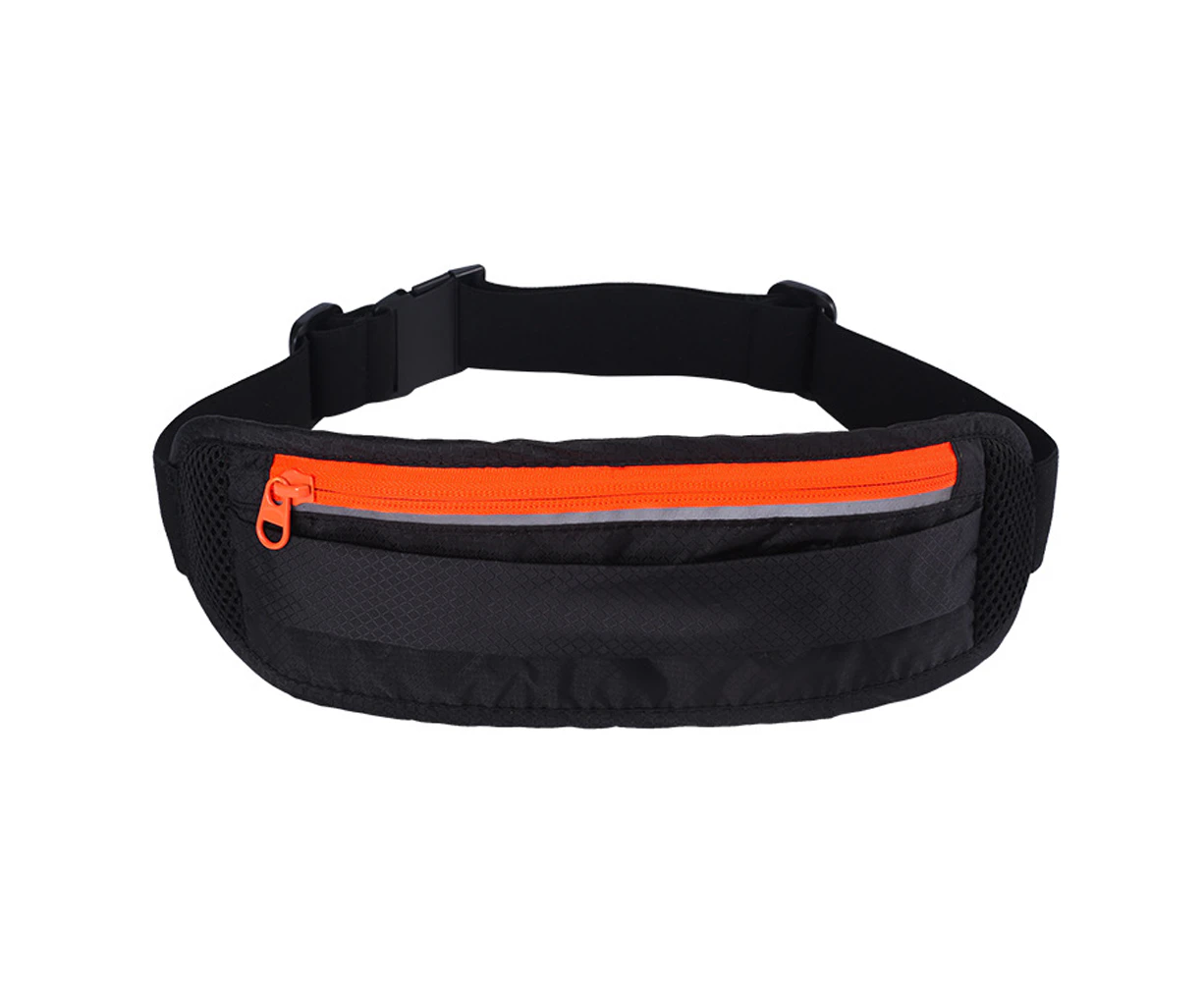 Running Belt Bag with Adjustable Straps for Men and Women Running, Cycling,Hiking,CrossFit, Workout - Black