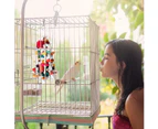 Bird Chewing Toy - Parrot Cage Bite Toys Wooden Block Bird Parrot Toys for Small and Medium Parrots and Birds