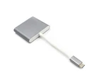 3 in 1 USB 3.1 Type-C to 4K UHD HDMI-compatible USB-C Hub Adapter Converter for Macbook