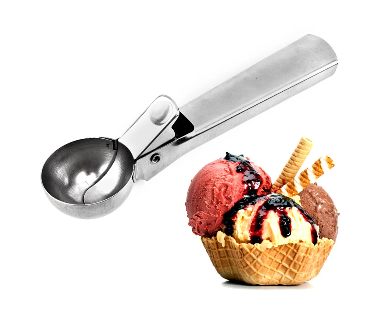 Mbg Stainless Steel Ice Cream Ball Scoop Maker Fruit Potato Mash Home Kitchen Gadget