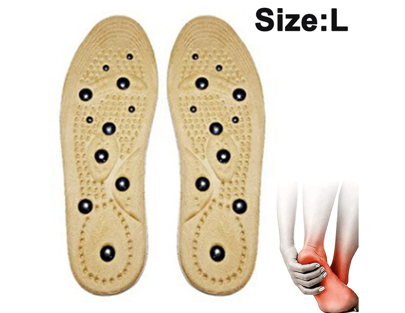 1 pair Massaging Insoles for Women and Man Magnetic Therapy Massaging Acupuncture Insoles - Effective Relieve Feet Fatigue Acupressure Shoe Inserts ​Washab