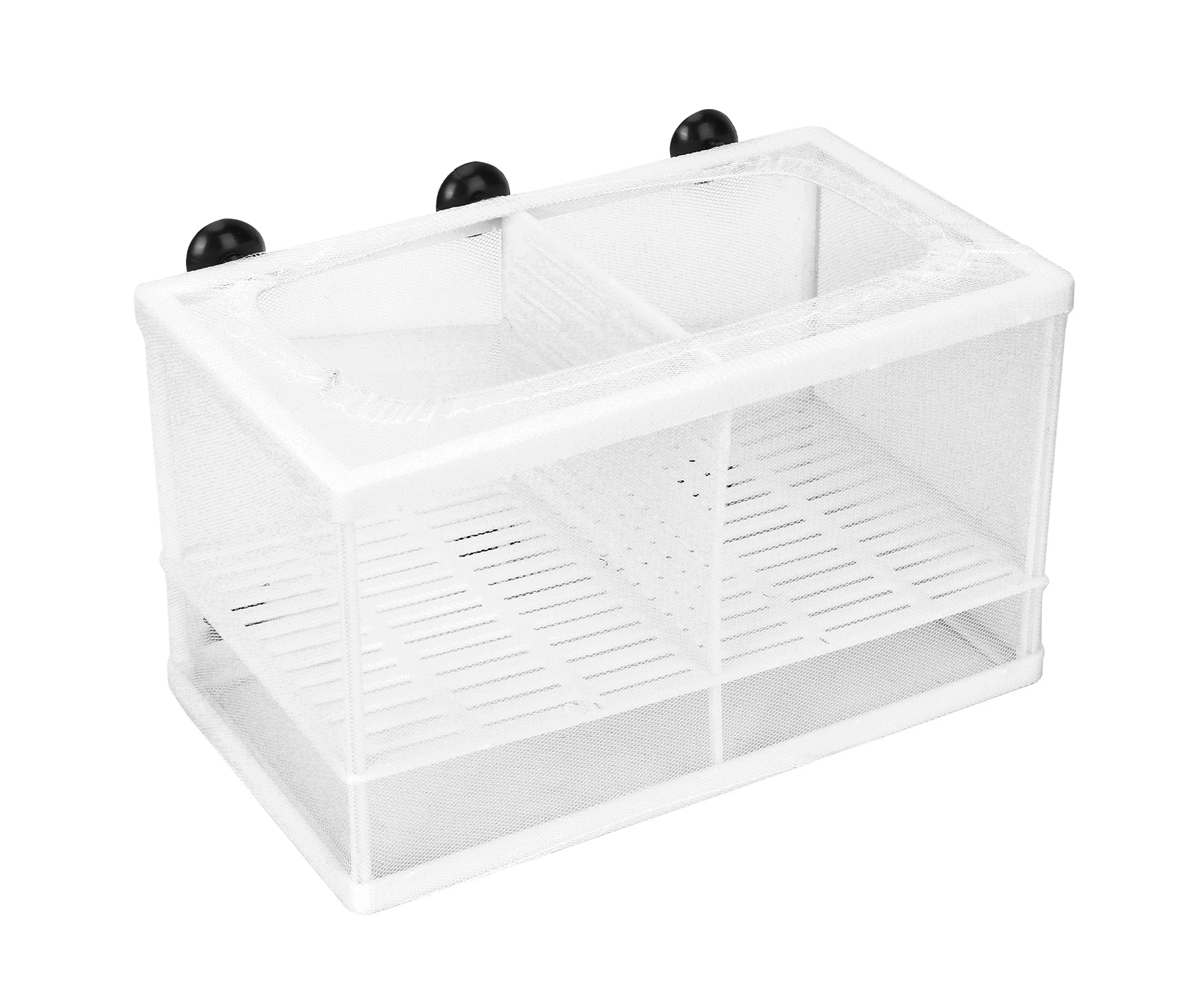 Aquarium Fish Breeder Box Isolation Box Breeder Hatchery Incubator With Suction Cupl (With Partition)