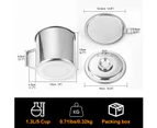 Bacon Grease Container with Stainless Steel Grease Strainer Perfect As Pan Grease Holder, Cooking Oil Keeper and Storage1.2L