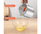 Bacon Grease Container with Stainless Steel Grease Strainer Perfect As Pan Grease Holder, Cooking Oil Keeper and Storage1.2L