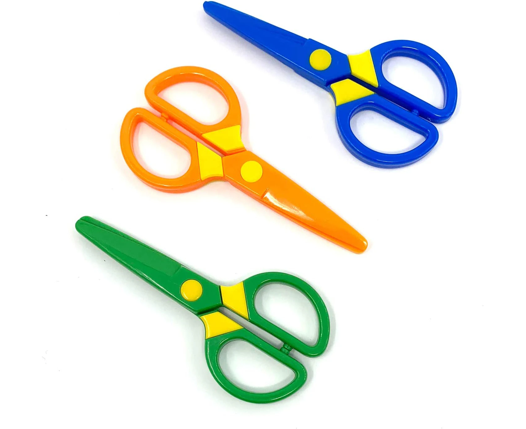 3 Pack Child-Safe Scissor Set, Toddlers Training Scissors, Pre-School Training Scissors and Children Art Supplies