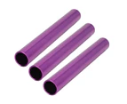 3Pcs Competition Relay Baton Bright Color Hollow Carved Aluminum Alloy Relay Baton Track For Training Competition  Purple