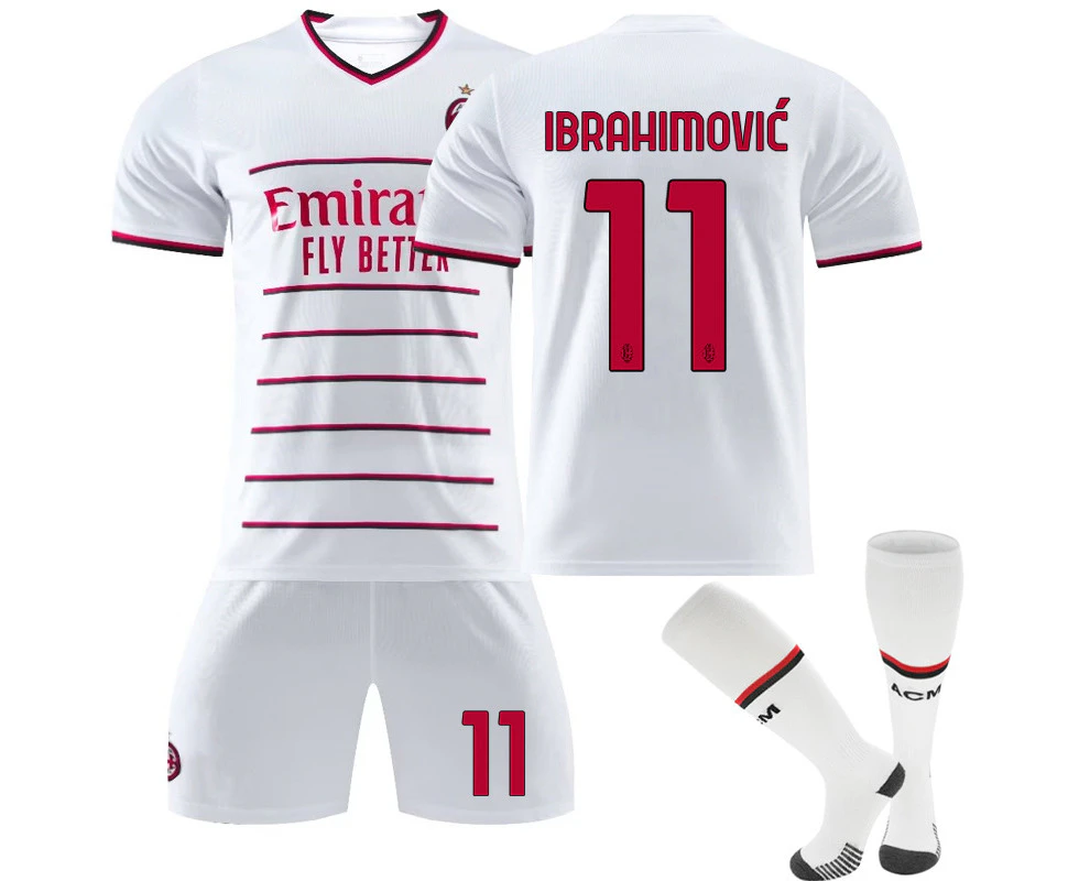 Ibrahimovic #11 @ibra Jersey A.c. Milan Serie A 202223 Men's Soccer T-shirts Jersey Set Kids Youths