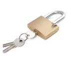 Solid Brass Keyed Alike Padlocks with Key ，40mm Wide Lock Body