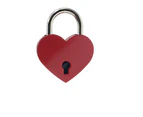 3 Pieces Small Metal Heart Shaped Padlock Mini Lock with Key for Jewelry Box Storage Box Diary Book