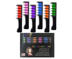 Hair Chalk Comb Temporary Bright Washable Hair Color Dye for Girls Age 4 5 6 7 8 9 10 Kids New Year Birthday Party, 6 Colors