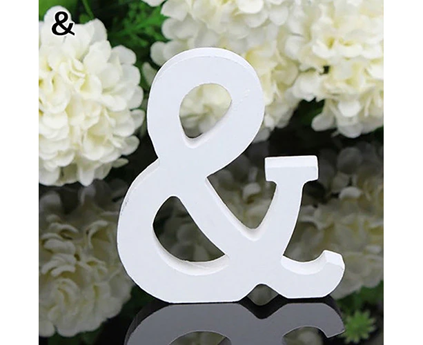 Large Wooden Letter Alphabet Wall Hanging Wedding Party Home Shop Decoration-&