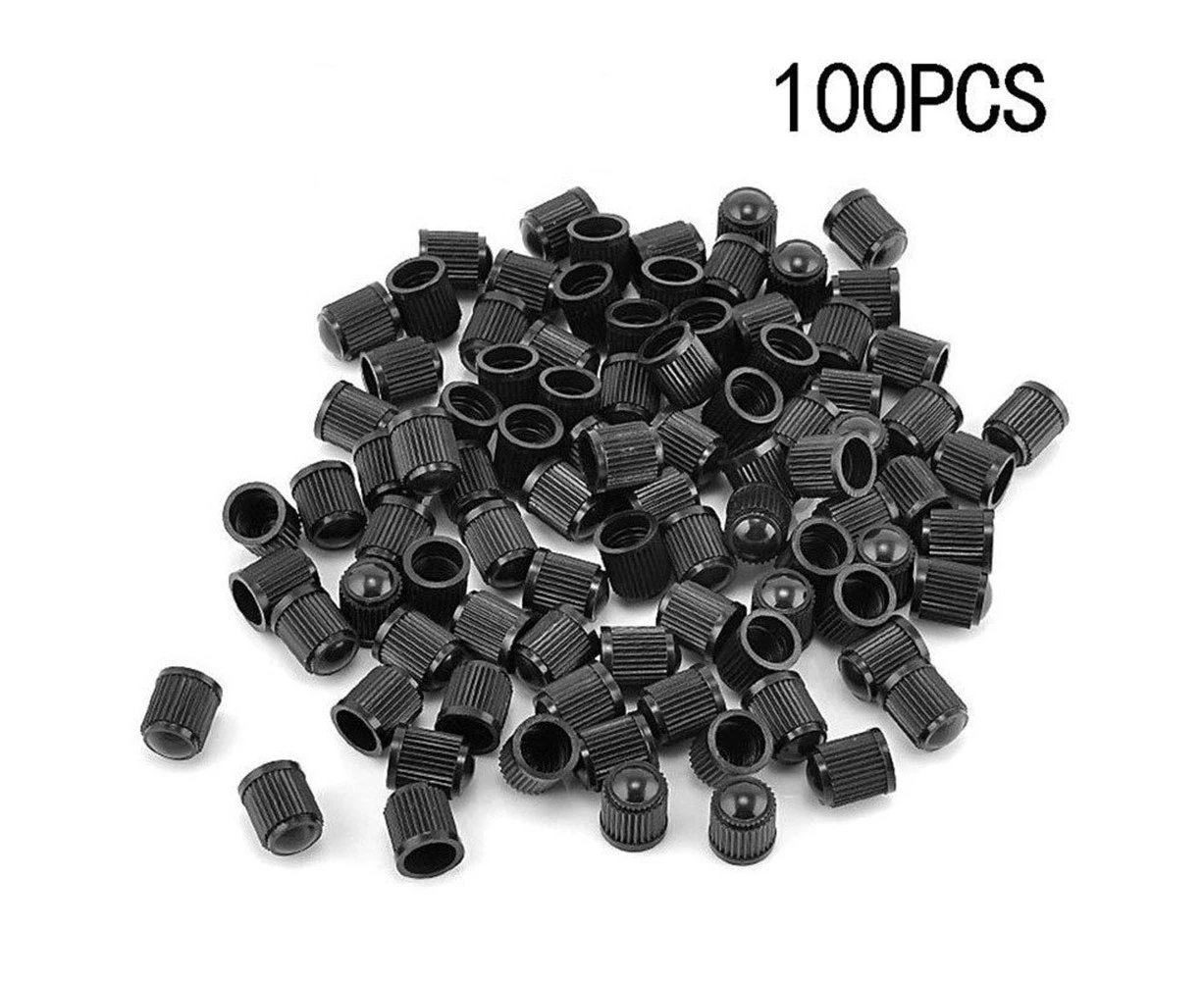 100Pcs Plastic Auto Car Bike Motorcycle Truck Wheel Tire Tyre Valve Stem Caps