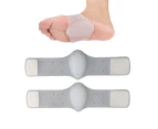 Foot Arch Pad Silicone Correction Insole Arch Cover Flat Foot Support Foot Eversion Protection Pad,White
