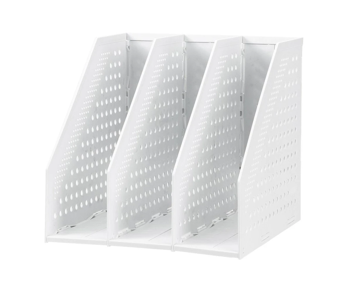 Deli Magazine Holder 3 Divider Office Document Rack