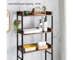 VASAGLE Heavy Duty Metal Bathroom Shelf 3 Tier Storage Shelf Rack for Bathroom Over Toilet Shelves Organizer Stand