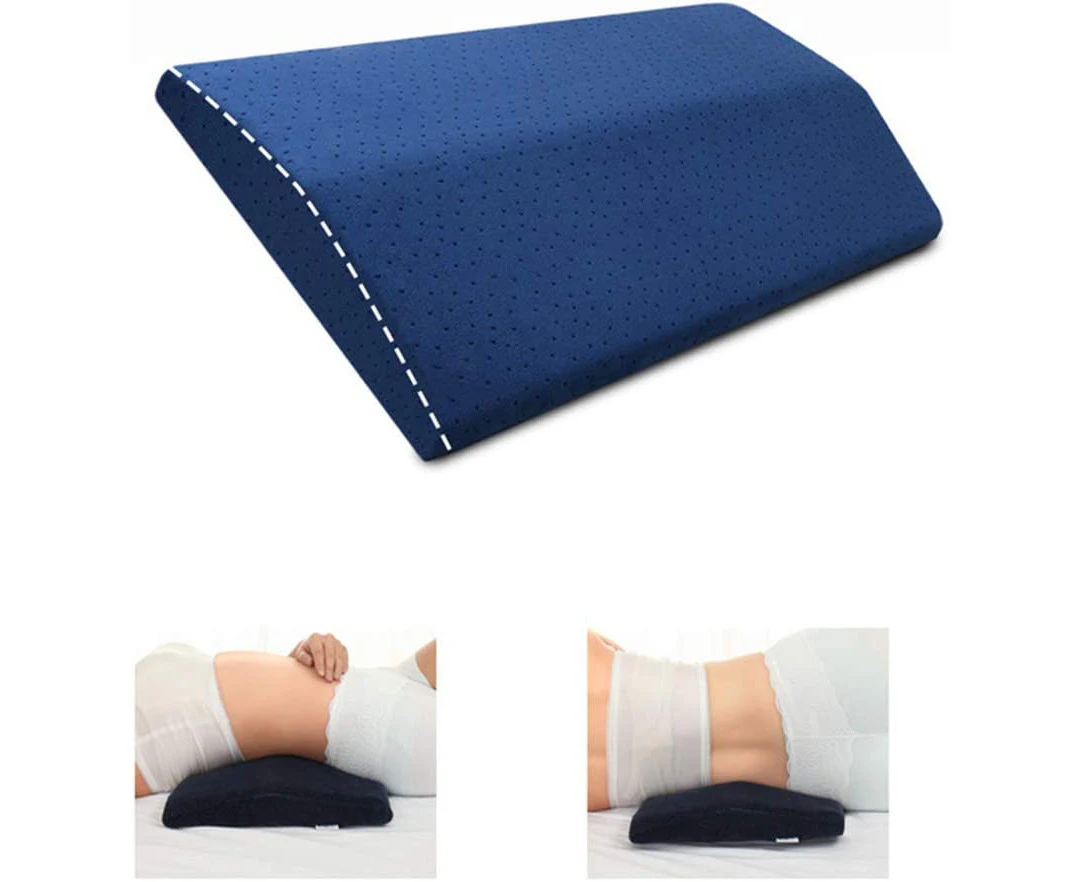 Lumbar Pillow Wedge Pillow Orthopedic Sleeping Pillow Lumbar Support Bed Memory Foam Pillow