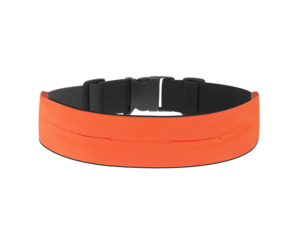 Running Belt Waistband with Phone Holder for Fitness Exercise Sports Travel Walking -orange