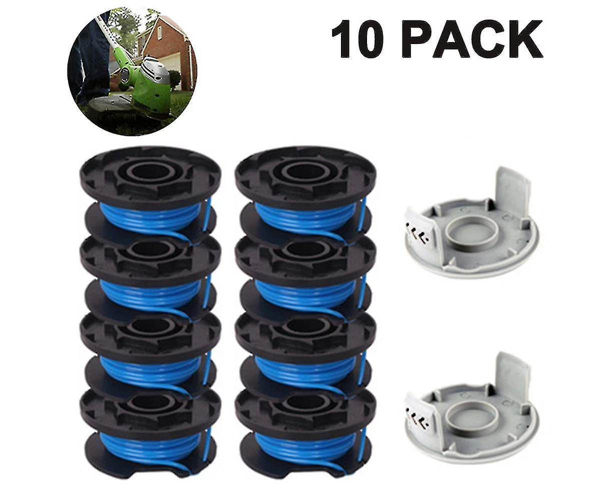 Trimmer Replacement Spool Line Include 2 Trimmer Cap Compatible Ryobi One+ Ac14rl3a 18v, 24v,40v Cordless Trimmers