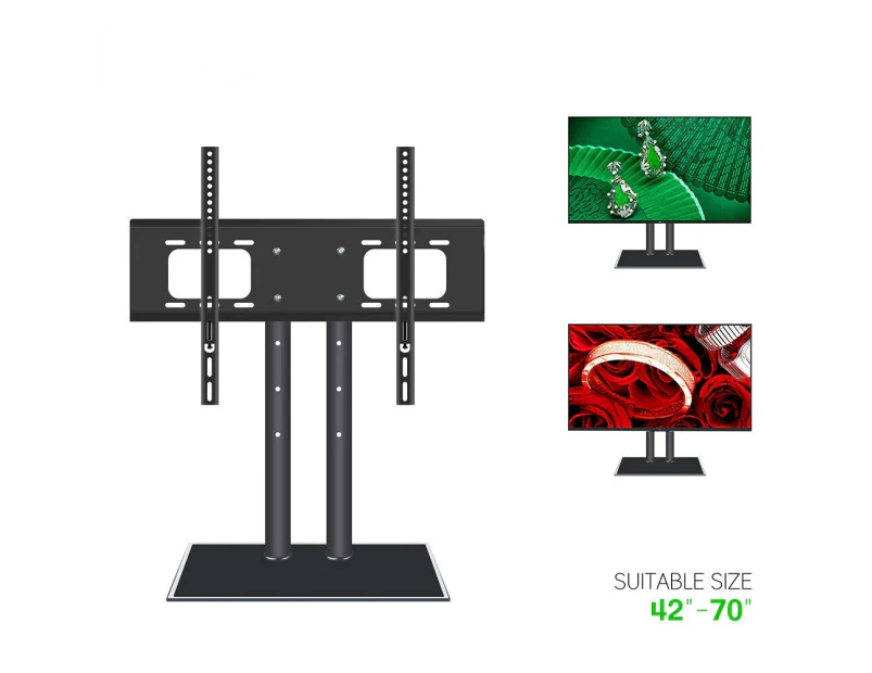 42" to 70" TV Stand Bracket Table Top Desktop LCD LED Plasma VESA Mount