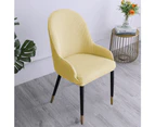 Stretch Fit Dining Chair Covers,Reusable Washable Soft Spandex Sloping Armchair Cover Curved Home Dining Chair Cover Dining Table Chair Cover