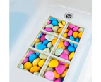 Bath Treads Stickers Beach Pattern Square 3D Adhesive Anti Slip