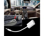 Bluebird 3.5mm Male AUX Audio Plug Jack To USB 2.0 Female Converter Cable Cord Car MP3 - White