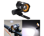 5000LM USB Dual Light Mountain Bike Headlight Outdoor Night Riding Bicycle-Black