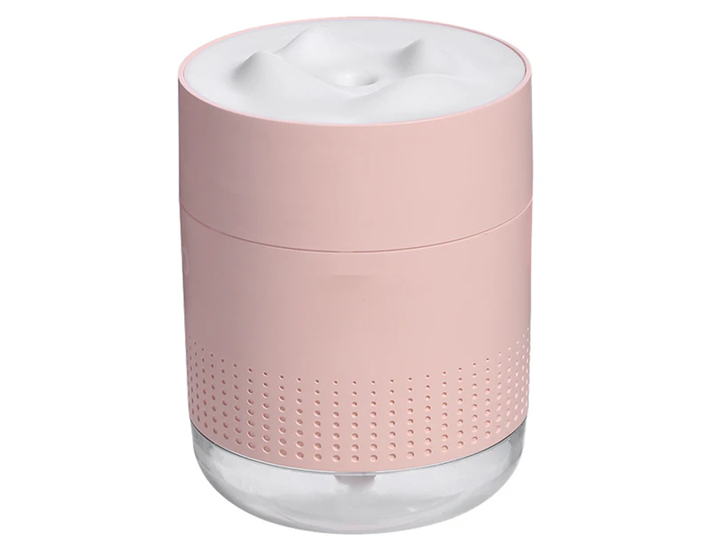 Portable Humidifier, Mini Cool Mist Humidifier with Night Light, USB Personal Humidifier - Pink