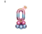 0-9 Number Crown Foil Latex Balloon Balls Birthday Party Wedding Decor Supplies Blue 1