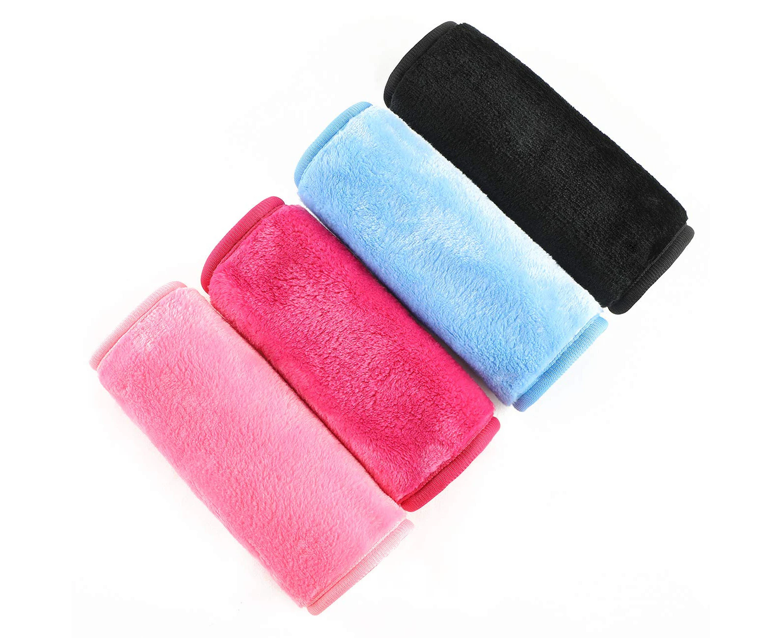 Towel,4Pcs - One Each Of Rose Red, Pink, Black And Blue - Cleansing Towel Makeup Remover Cloth,Reusable Facial Cleansing Towel