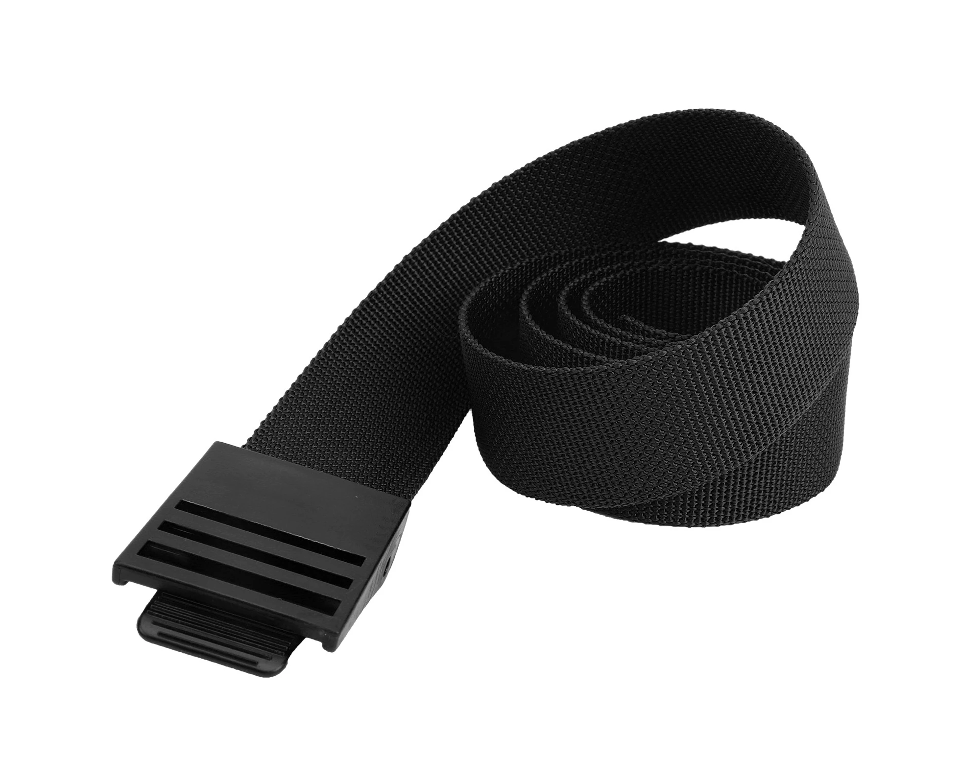 150Cm Durable Diving Weights Belt Nylon Webbing Waist Belt With Plastic Buckle Accessoryblack