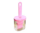 Oil Brush Bottle Leak-proof Integrated Silicone All-in-one Oil Container Bottle Cooking Gadget Pink
