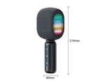 Wireless Karaoke Microphone and Speaker - USB Type C Charging - Black