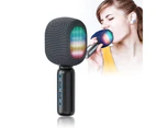 Wireless Karaoke Microphone and Speaker - USB Type C Charging - Black