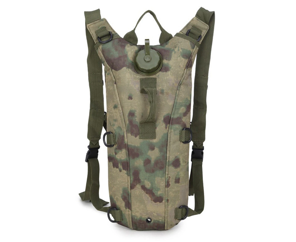 Outdoor sports cycling hydration bag, including 3L liner army camouflage tactical hydration bag -Ruin Camo