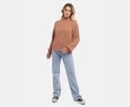 All About Eve Women's Missy Oversized Knit Top - Tan