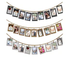 220cm 6inch Photo Frame Clips Picture Holder Baby Shower Birthday Party Decor - Brown