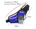 Lightweight running fanny pack with water bottle holder for runners, fitness, hiking and jogging -blue