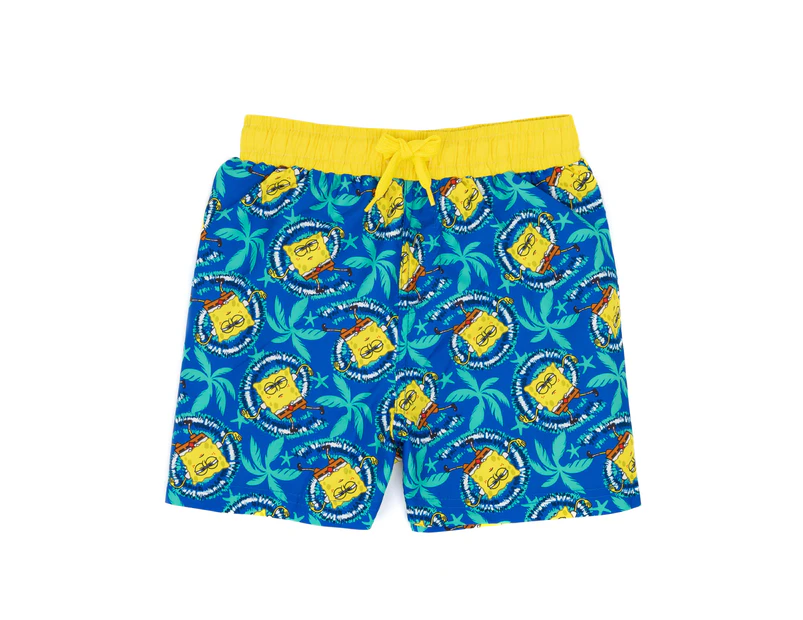 SpongeBob SquarePants Boys Swim Shorts (Blue)