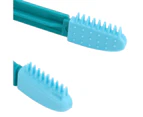 Pets Eye Cleaning Comb Brush Professional Tear Stain Remover Pet Grooming Tools For Cats Blue green