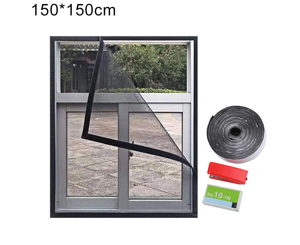 Bestjia Home Anti Mosquito Bug Door Window Net Waterproof Adhesive Netting Mesh Screen - 150*150cm*