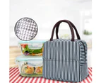 Reusable Lunch Bags Insulated Cooler Tote Zipper Picnic Bag Lunch Container Box Work Travel Food Containers with Front Pocket for Women and Girls