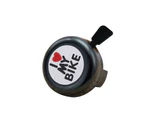 Cute I Love My Bike Printed Bike Bicycle Bell Clear Sound Alarm Warning Ring - Silver