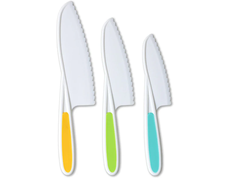 Children'S Cooking Knife In 3 Sizes And Colours / Sturdy Handle, Serrated Edge, Bpa-Free Children'S Knife