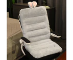 Office desk and chair cushion 85cm office chair cushion Seat cushion with back recliner cushion Grey Bunny 85*45