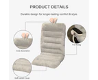 Office desk and chair cushion 85cm office chair cushion Seat cushion with back recliner cushion Grey Bunny 85*45