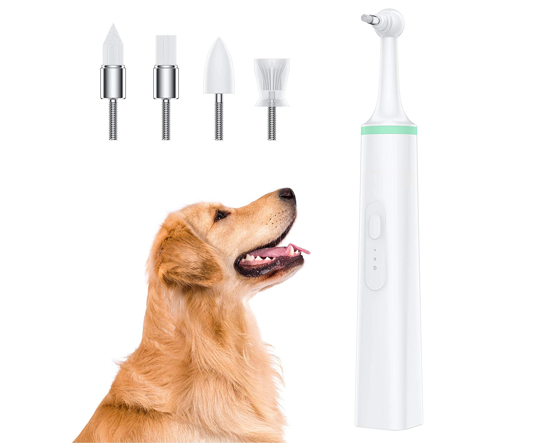 Dog Tartar Cleaner Professional Electric Teeth Cleaner Pet Tartar Stains Tartar Teeth Cleaner With 4 Heads